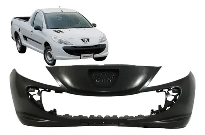 Parachoque 207 Passion Sw Hoggar Hatch Sedan 2008 A 2015 Preto