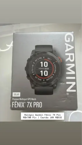 Relógio Garmin Fênix 7X Pro