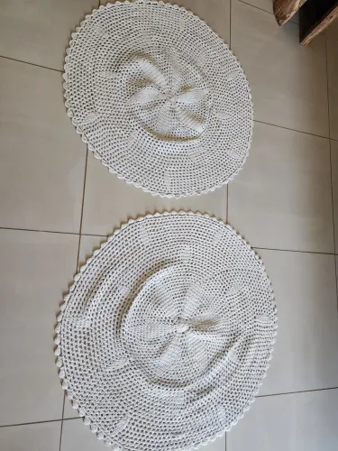 TAPETES EM CROCHÊ 90 CM DIÂMETRO