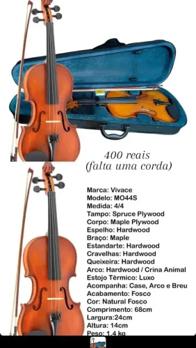 violino semi novo 