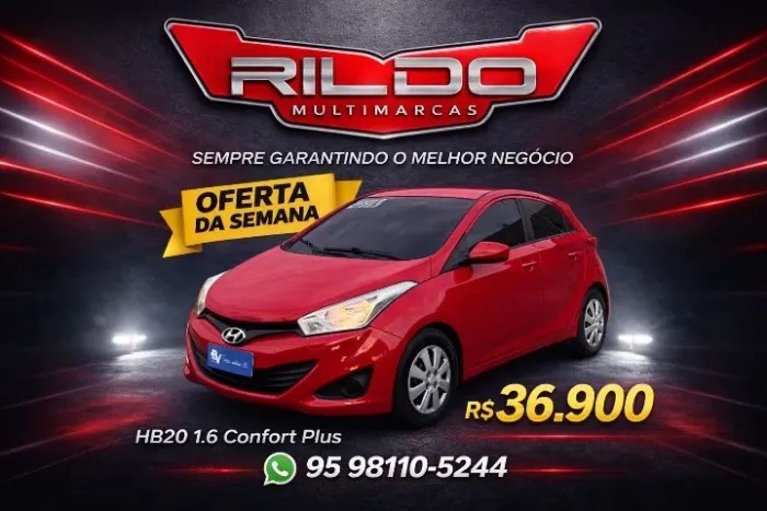 Hyundai HB20 Confort Plus 1.6 Flex  Mec. 2013