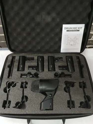 Microfones de bateria kit 7 peças e caser (poucas unidades)