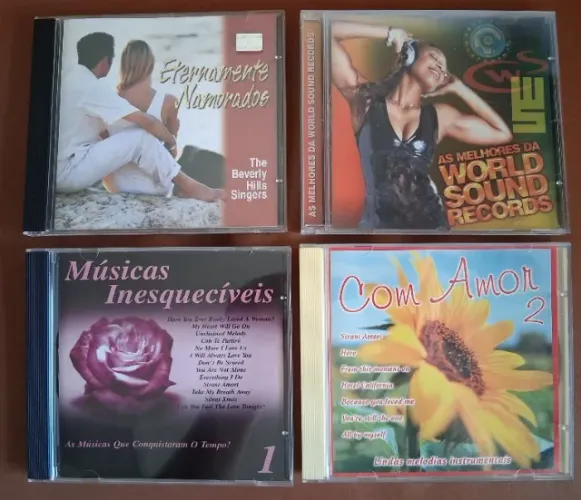 CDs - Músicas Românticas e Baladas Anos 80/90