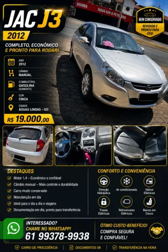 JAC J3 1.4 16V 5P Mec. 2012