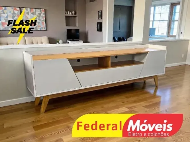 Rack de TV Off White de ATÉ 70" MEGA OFERTA