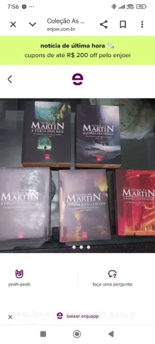 Vende-se a coleção completa da série Guerra dos Tronos , em excelente estado .