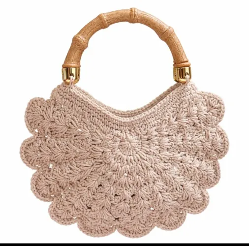Bolsa de Crochê 100% Manual Exclusivo Única 