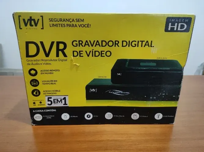 VTV DVR 16 canais resolução HD 1TB gravador e reprodutor digital de áudio e vídeo lacrado