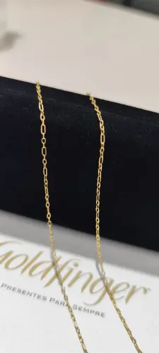  Corrente em Ouro 18k /750 - Elos 1x1 