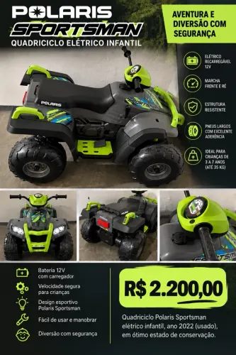 Vendo quadriciclo elétrico infantil 