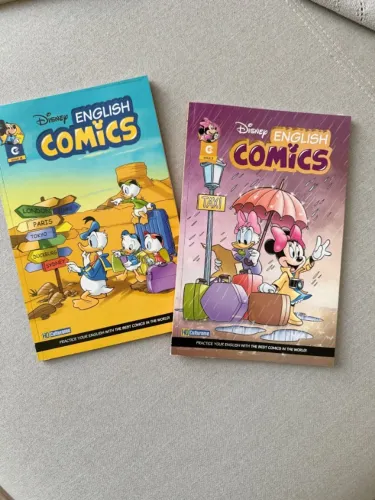 2 LIVROS Histórias em quadrinhos personagens Disney EM INGLÊS