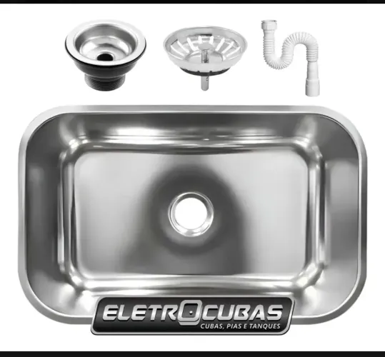 Cuba Aço Inox 430 Eletrocubas N°1-17 Funda Fosco 47x30x17