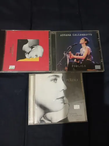Lote 3 CDs Adriana Calcanhotto - Originais (Senhas, Público, Perfil)