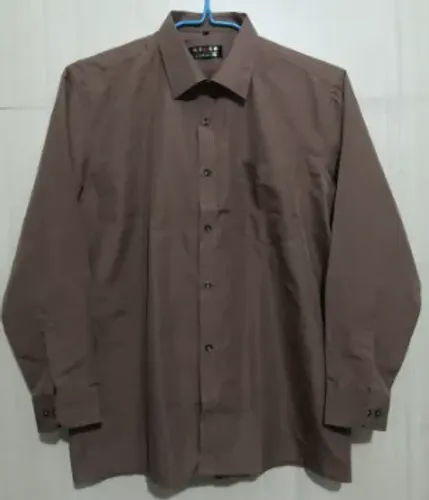 Camisa social marrom