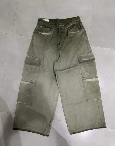 Calça baggy verde zara 40 