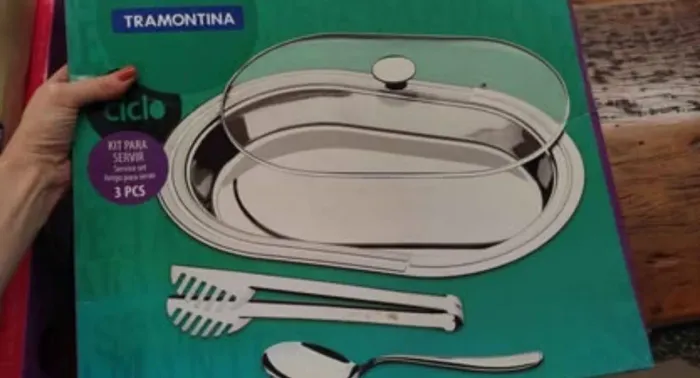 Kit para servir travessa inox TRAMONTINA NOVO 
