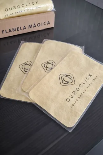 Flanela Mágica Limpa Jóias - Renova o Brilho de Prata e Ouro