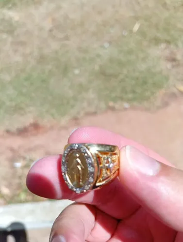 Anel banhado a ouro