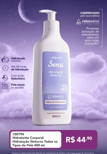 Creme hidratante corporal