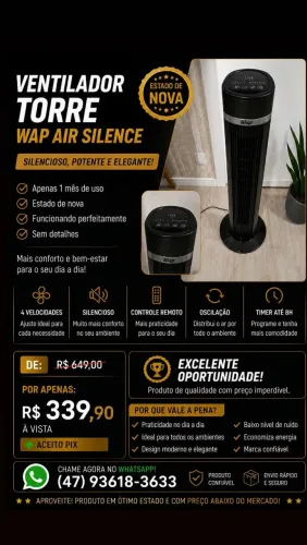 Ventilador Torre Wap