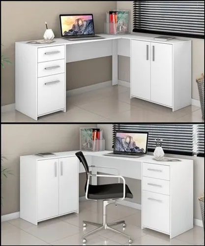 Escritório mesa office em L