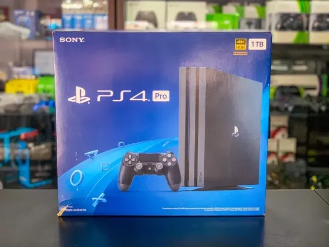 Playstation 4 Pro 01 Tera/01 Controle sem fio Ps4 Preto Seminovo 01 Jogo Ps4 mídia física 