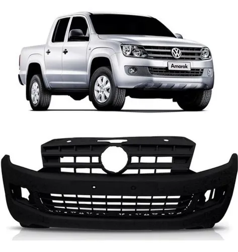 Parachoque Volkswagen Amarok 2013/2016 Preto Liso Loma