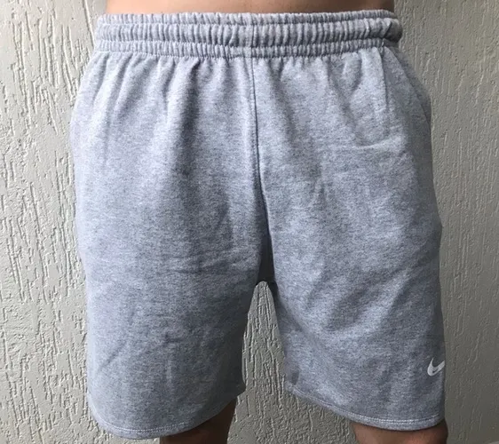 Bermuda moletom, short masculino moletom com elástico 