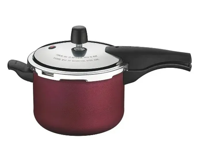 Panela de Pressão Tramontina Vancouver 4,5 L, c/ Fecham. externo, Alumínio - Vermelho