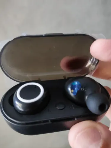 Fone de ouvido Y50 TWS Bluetooth - Detalhes em Branco - Novo