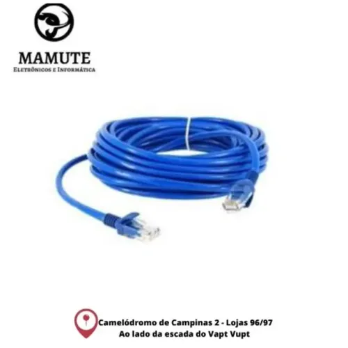 Cabo De Rede 10 Metros Rj45 Internet