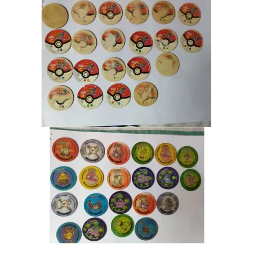 21 Tazos Pokémon holográficos