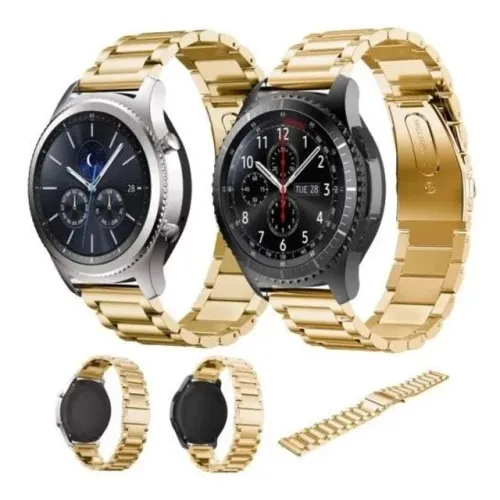 Pulseira em aço 22mm para Relógio Smartwatch Samsung Amazfit Haylou etc