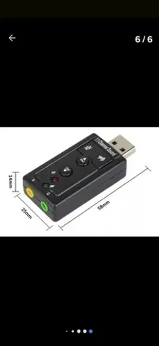Placa de som usb