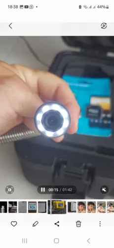 Camera de inspeção de tubos