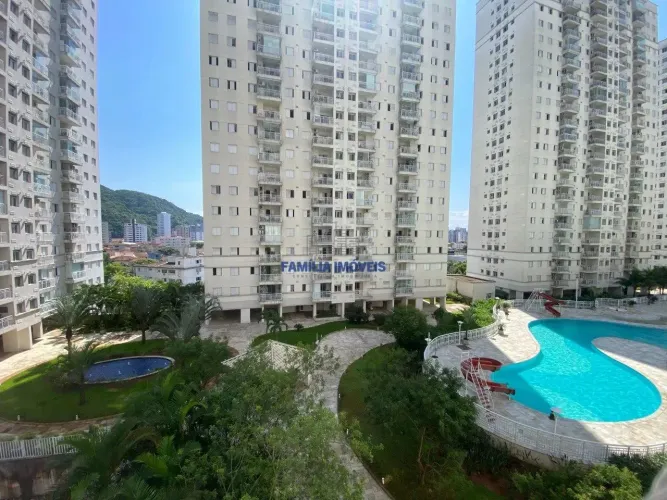 Apartamento para alugar Aquaplay 2 quartos lazer completo Santos