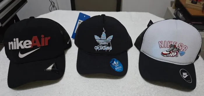 Bonés premium da Nike Air, Adidas e Nike SB de tela 