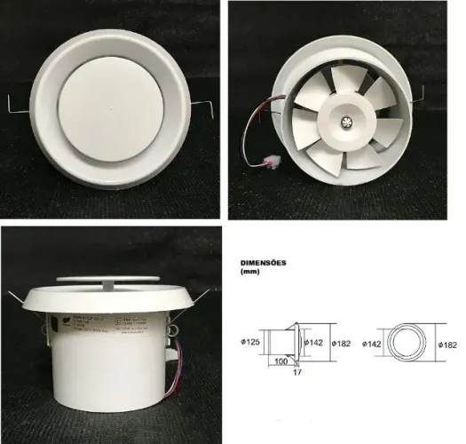 MURO STYLE 125 - EXAUSTOR PARA BANHEIROS E LAVABOS