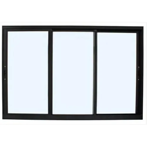 VITRO 3 FOLHAS MOVEIS LINHA PREMIUM ALUMINIO PRETO SEM GRADE