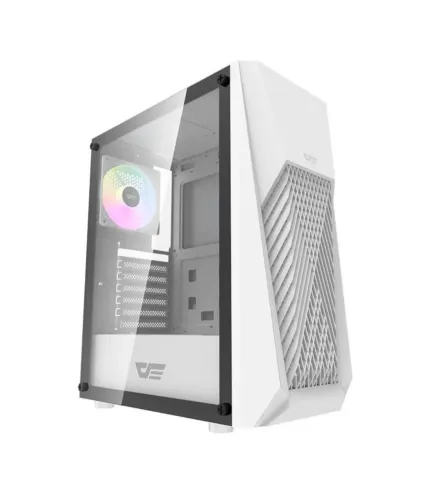 Gabinete Aigo com 3 fans RGB branco