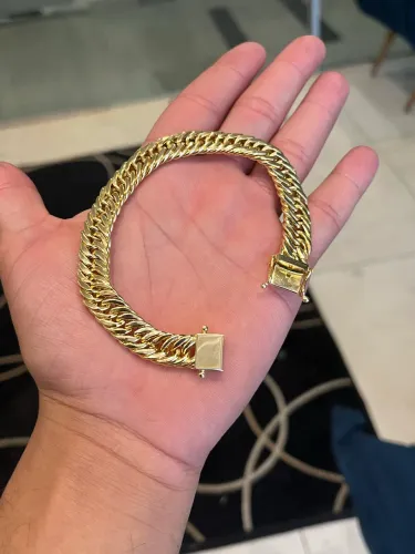 Pulseira Grumet Dupla 12mm Ouro 18k