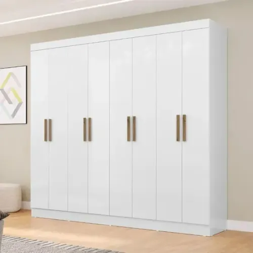 Guarda Roupa 100% MDF 8 Portas 4 Gavetas Holanda Novo entregamos