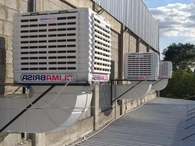 Climatização Evaporativo - Climatiza e umidifica o ambiente