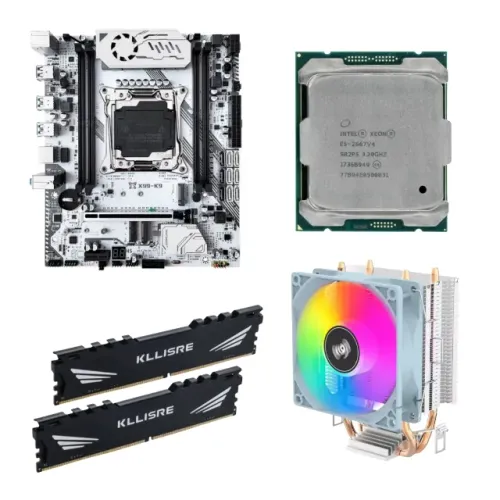 Kit xeon x99 E5 2667 v4 3, 16gb memória ram KLLISRE Placa Mãe C612 Cooler 90 mm