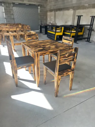 JOGO DE MESA RÚSTICO 
