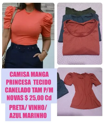   Blusa mg princesa canelado