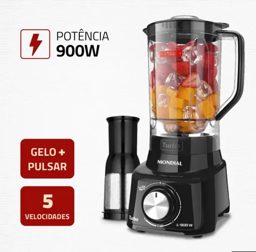 Liquidificador mondial turbo Power (entrega)