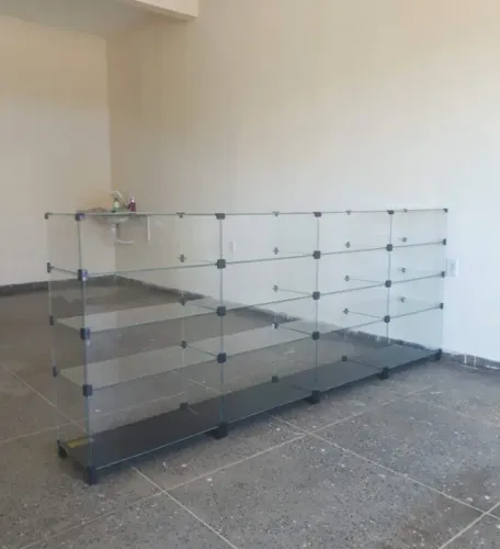 Balcão de vidro 2m NOVO 