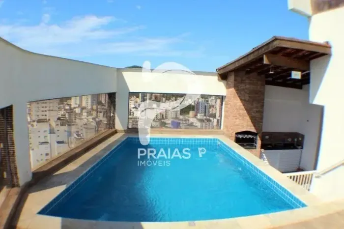 Cobertura com piscina, 3 dormitórios, Astúrias, Guarujá