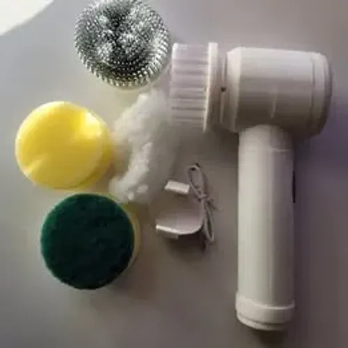Escova Eletrica de Limpeza 5 em 1 Sem Fio Limpador Multiuso Pratico Para Cozinha , Banheir
